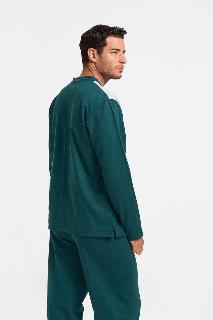 Winter Pajama LION with Petrol buttons