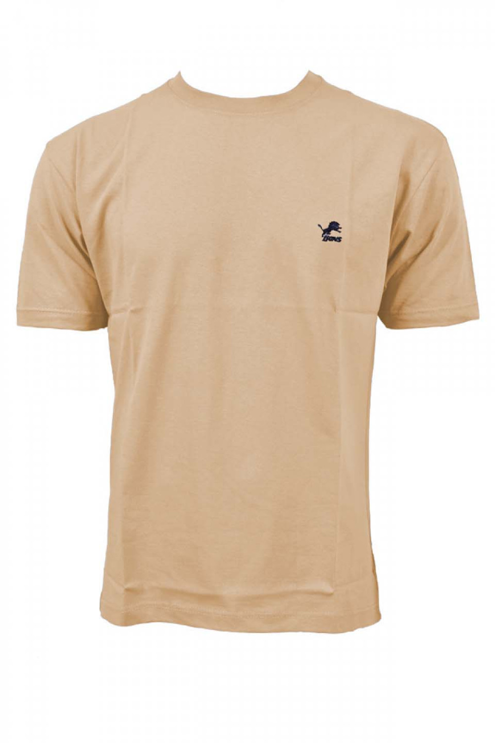 Men's T-Shirt LION Solid color with neckline