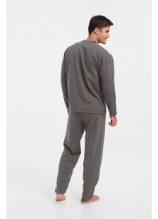Herren Winterpyjama LION klassisch mit V Herren Winterpyjama LION klassisch mit V