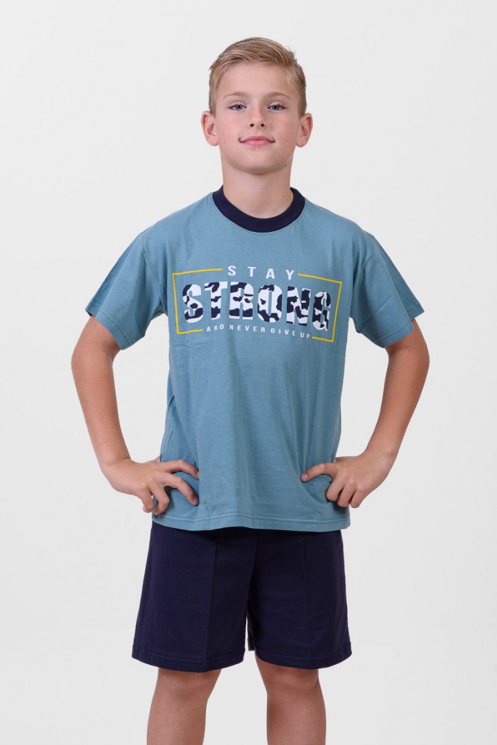 TEENAGE SUMMER PAJAMA BOY LION STRONG MINT