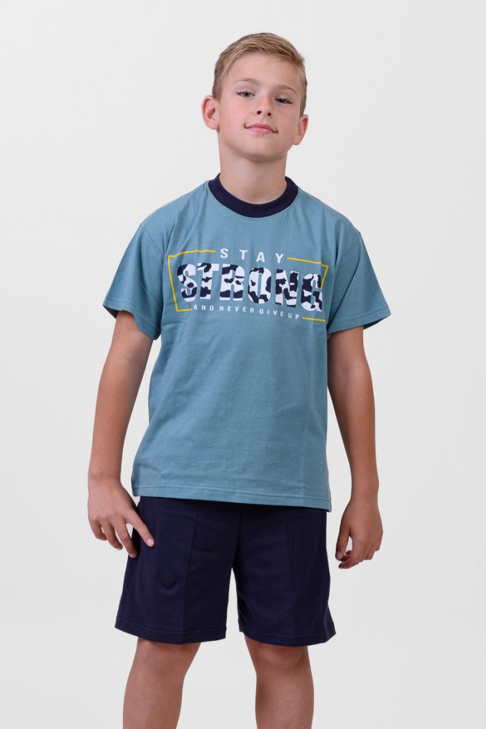 TEENAGE SUMMER PAJAMA BOY LION STRONG MINT