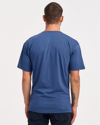 Kurzärmelige LION-Bluse mit Knopf und Tasche