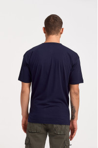 Short-sleeved LION blouse with button and pocket