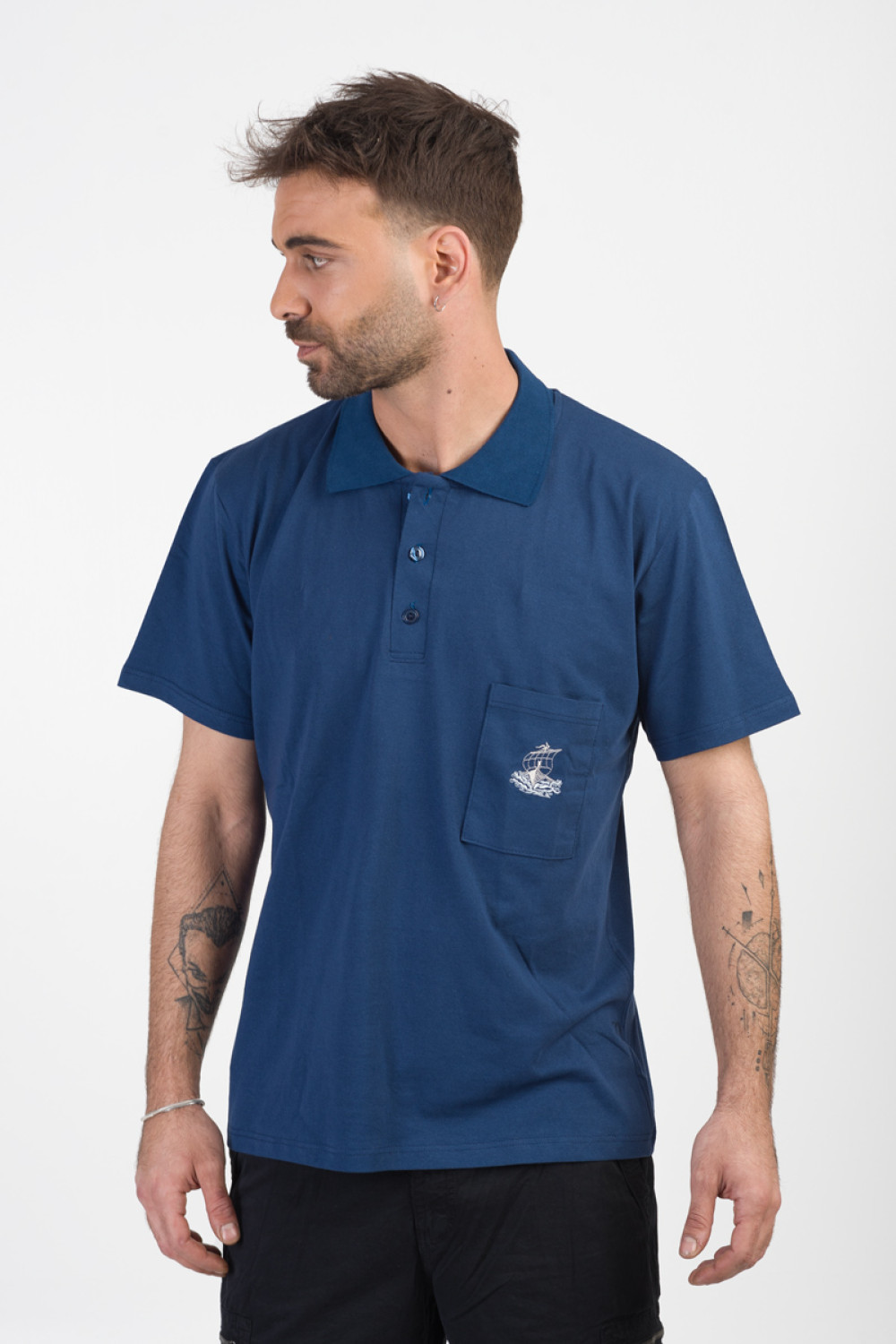 Classic blouse with collar LION