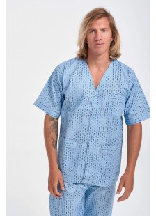 Herren-Pyjama LION mit kurzen Ärmeln und Knöpfen Herren-Pyjama LION mit kurzen Ärmeln und Knöpfen