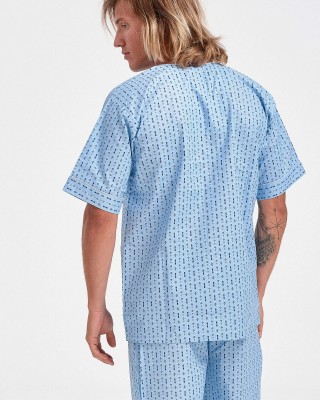 Men's LION short-sleeved pajamas with buttons