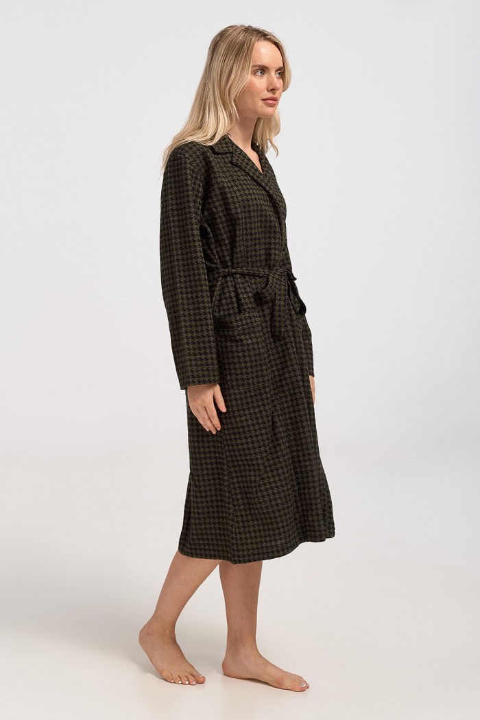 Classic women's robe LION with belt L503