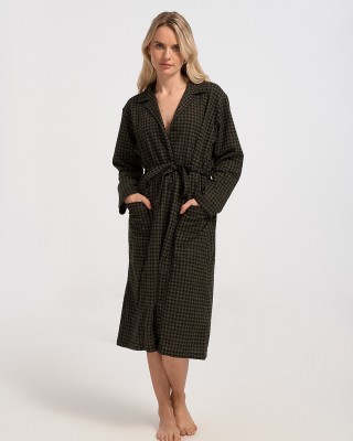 Classic women's robe LION with belt L503