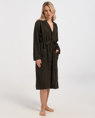 Classic women's robe LION with belt L503