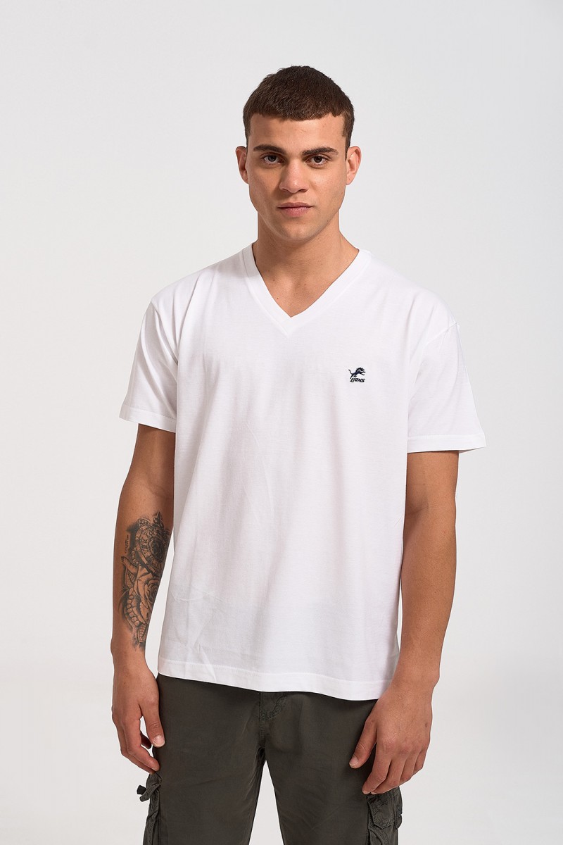 Herren LION T-Shirt mit V-Ausschnitt