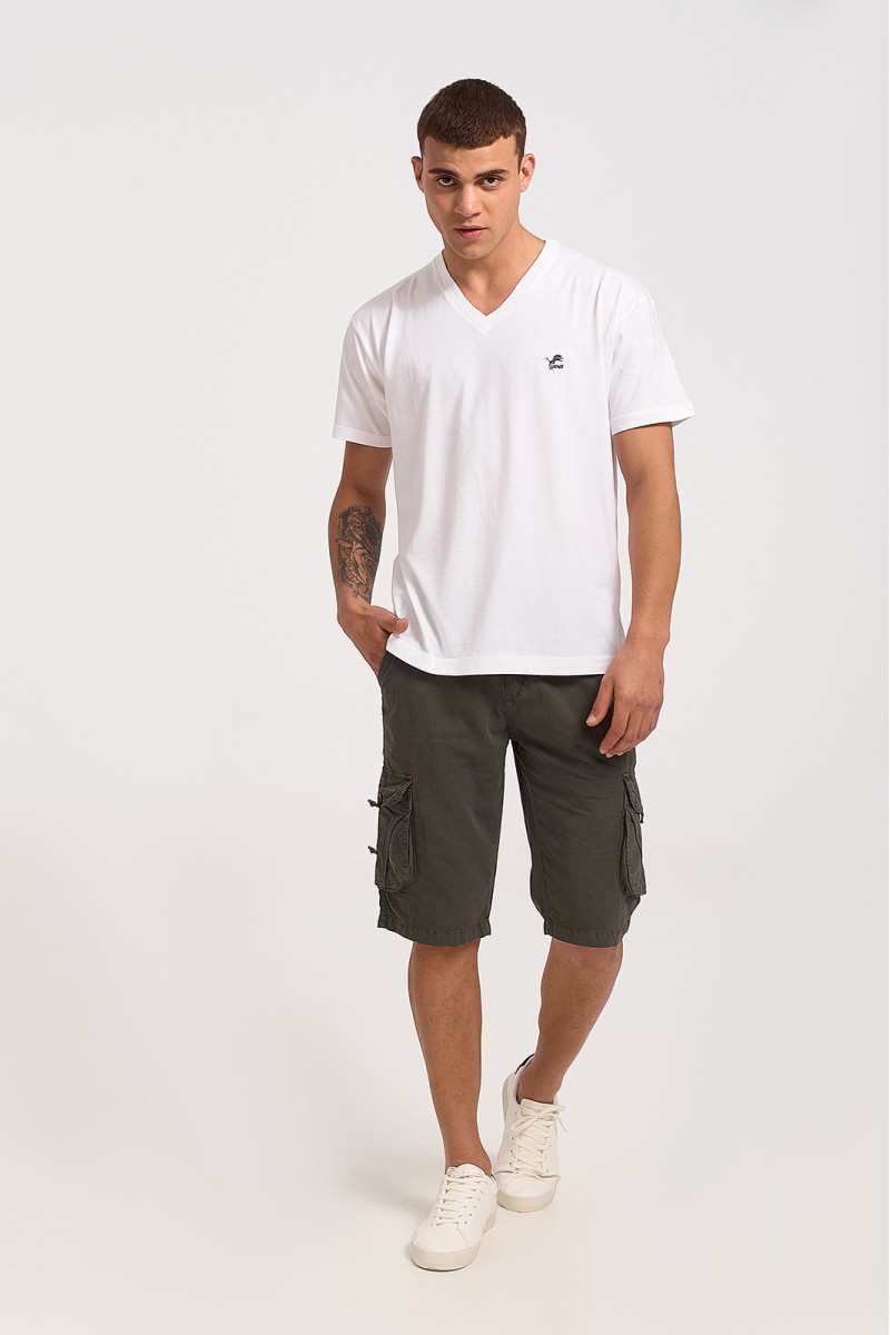 Herren LION T-Shirt mit V-Ausschnitt Herren LION T-Shirt mit V-Ausschnitt