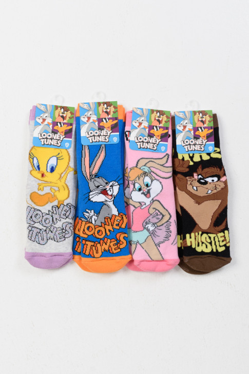 Children's socks with suction cups LOONEY TUNES 4 Pack LT21585