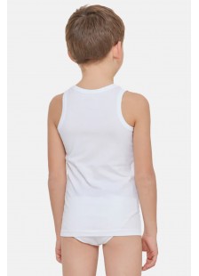 Childrens Vests With Straps GIORGIO White
