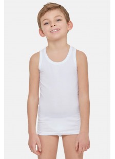 Childrens Vests With Straps GIORGIO White