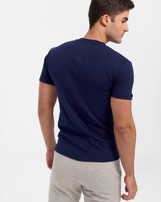 Herren LORD Flanell mit geschlossenem Halsausschnitt 180 Dunkelblau