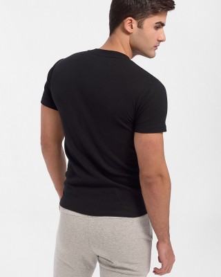 Herren LORD Flanell mit geschlossenem Halsausschnitt 180 Schwarz