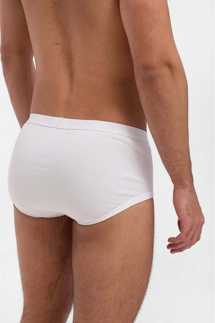 Men's LORD Classic briefs with opening - 100% Cotton
