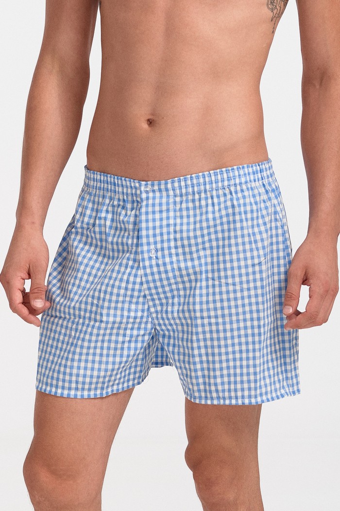 Men's wide boxers MASCOT Plaid 058