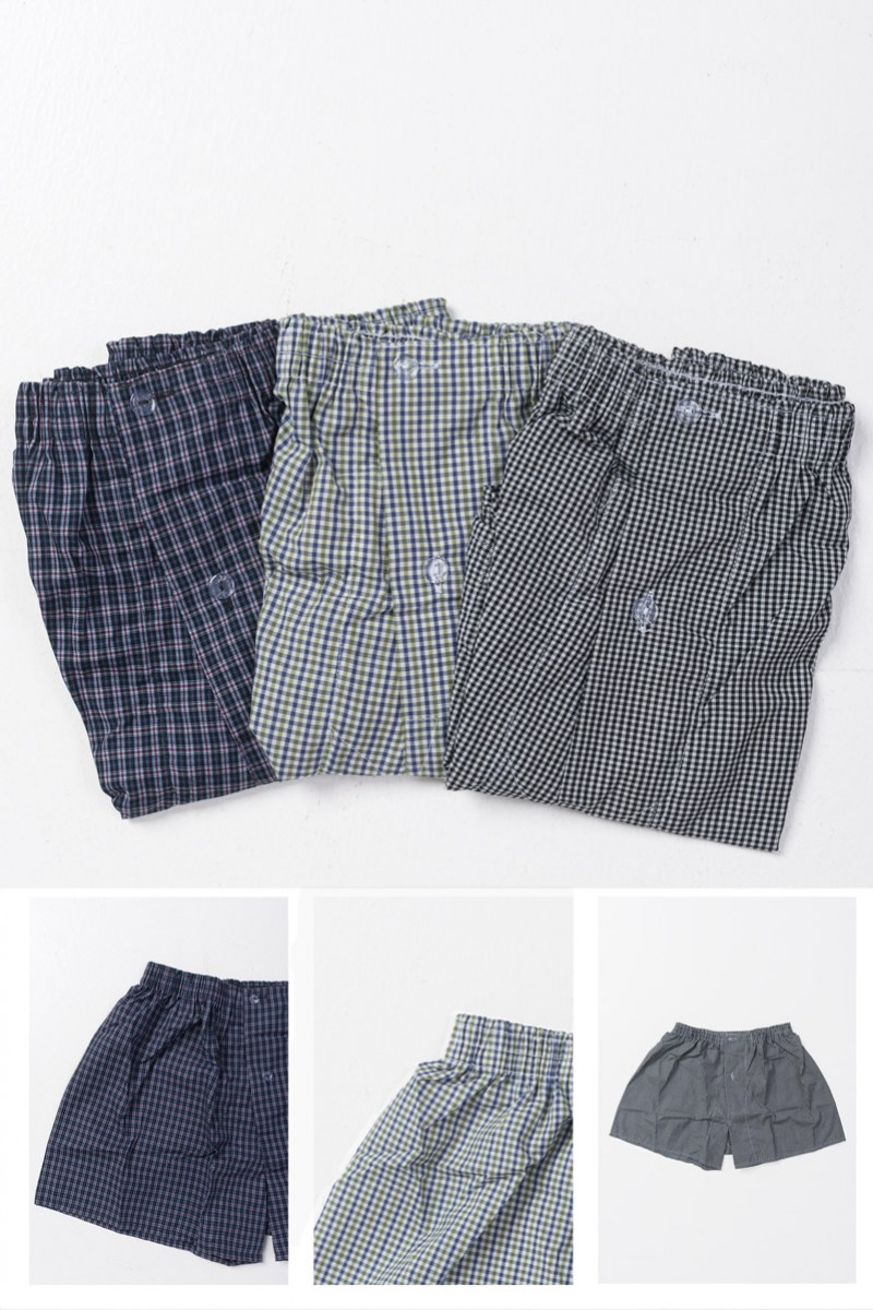 Weite Herren-Boxershorts MASCOT Plaid 065