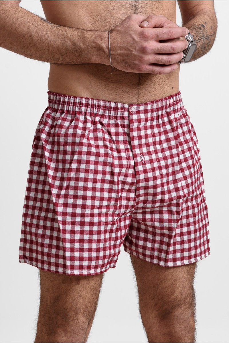 Weite Herren-Boxershorts MASCOT Plaid 067 Weite Herren-Boxershorts MASCOT Plaid 067