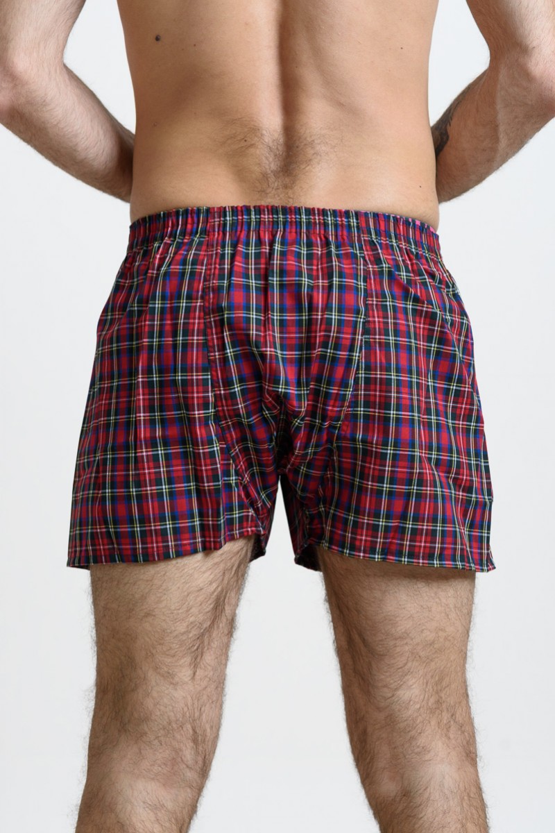 Men's MASCOT fabric boxers plaid 070