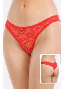 Cotton underwear with lace MEI 1080 RED Cotton underwear with lace MEI 1080 RED