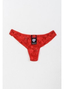 Cotton underwear with lace MEI 1080 RED Cotton underwear with lace MEI 1080 RED