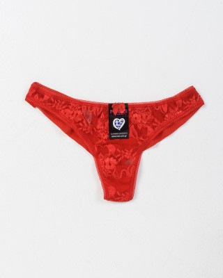 Cotton underwear with lace MEI 1080 RED