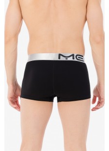 MEN'S BOXER WITH SILVER RUBBER MEI 170 BLACK MEN'S BOXER WITH SILVER RUBBER MEI 170 BLACK