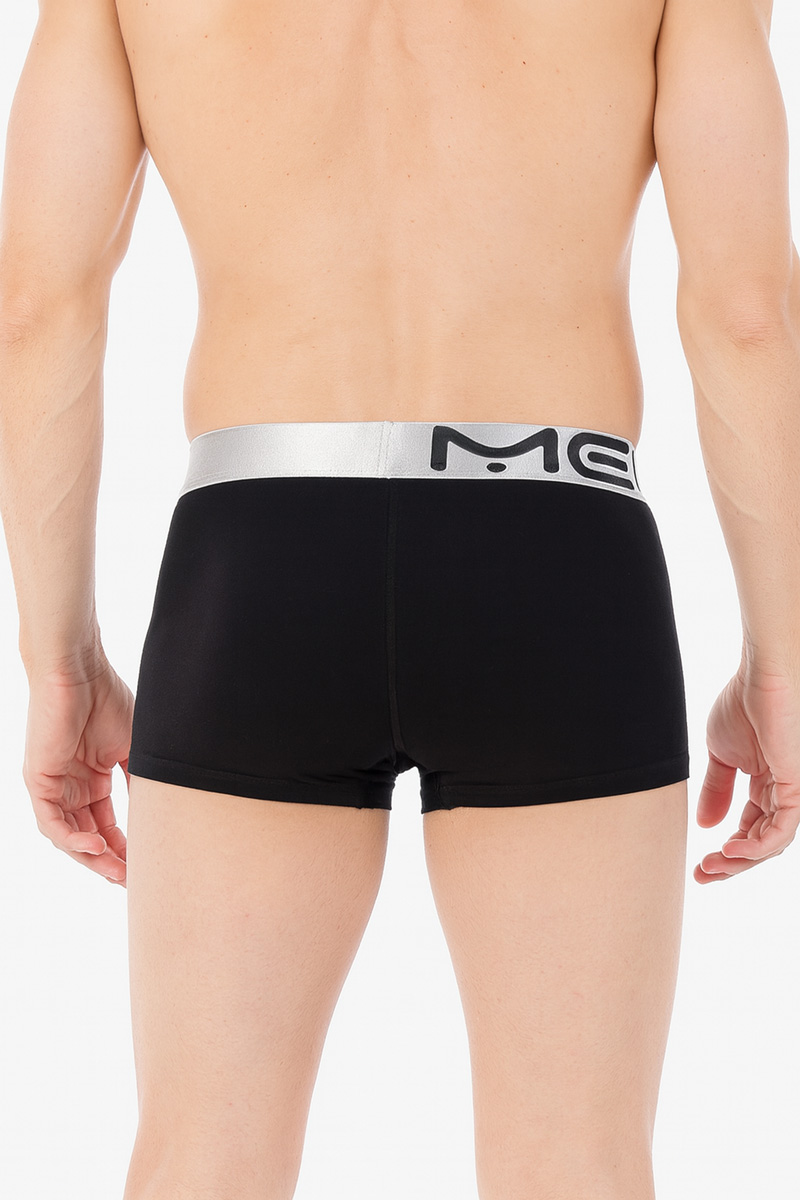 MEN'S BOXER WITH SILVER RUBBER MEI 170 BLACK MEN'S BOXER WITH SILVER RUBBER MEI 170 BLACK