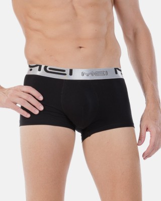 MEN'S BOXER WITH SILVER RUBBER MEI 170 BLACK