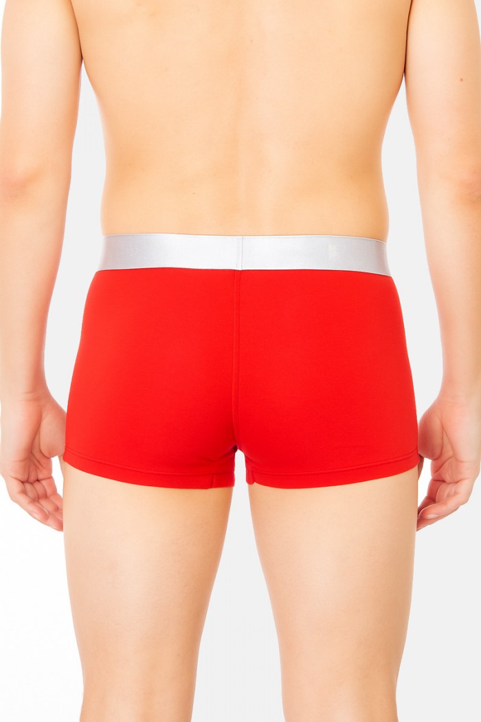 MEN'S BOXER WITH SILVER RUBBER MEI 170 KOKKINO
