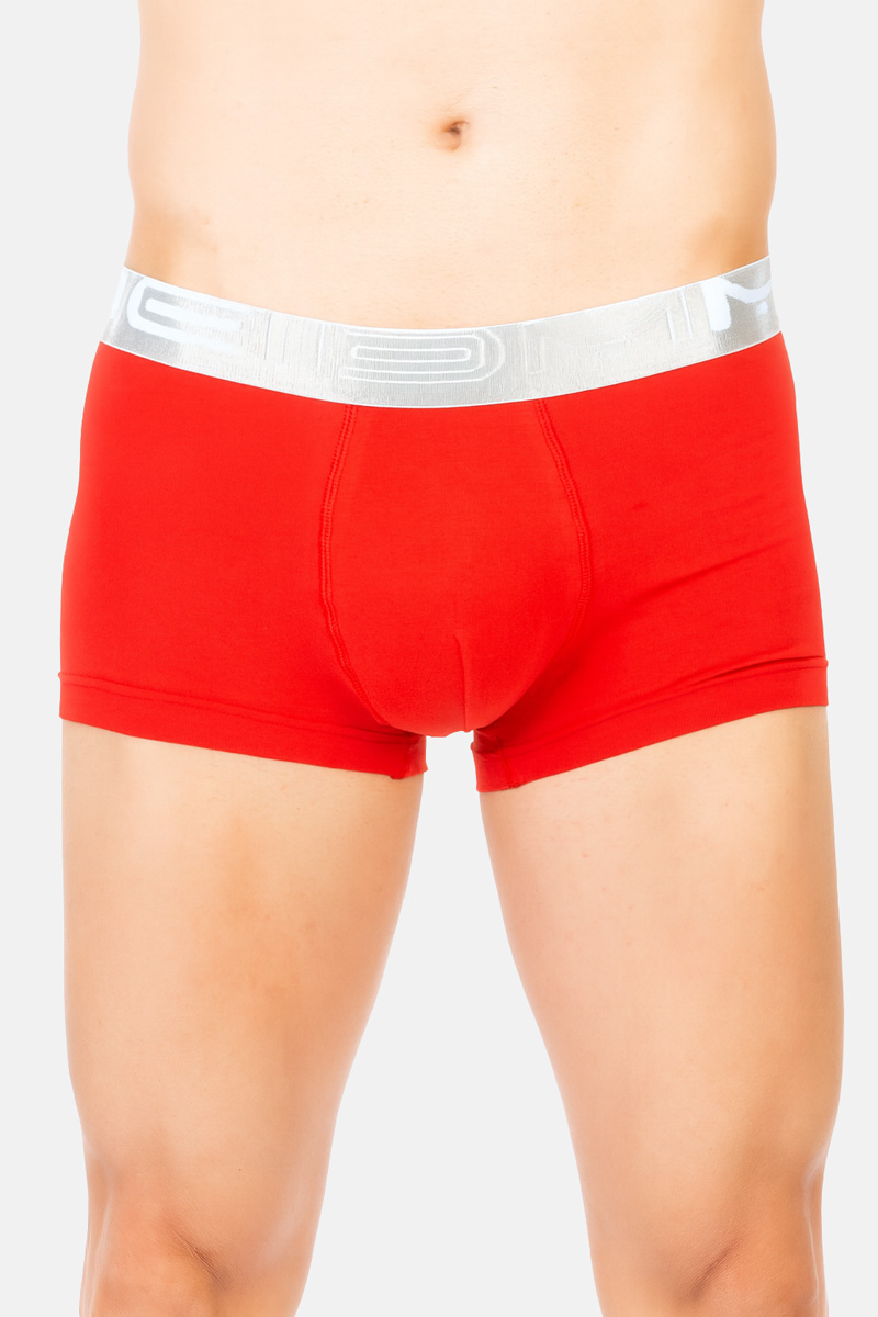 MEN'S BOXER WITH SILVER RUBBER MEI 170 KOKKINO MEN'S BOXER WITH SILVER RUBBER MEI 170 KOKKINO