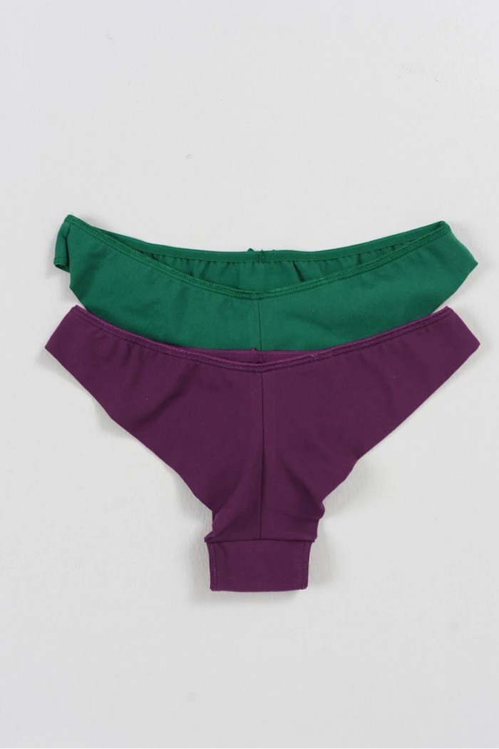Cotton underwear MEI Brazil 2290 2 Pack MELICANNE GREEN
