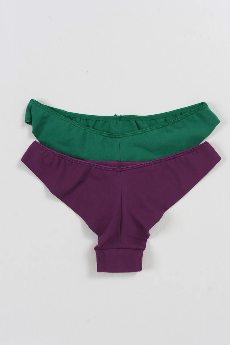 Cotton underwear MEI Brazil 2290 2 Pack MELICANNE GREEN Cotton underwear MEI Brazil 2290 2 Pack MELICANNE GREEN