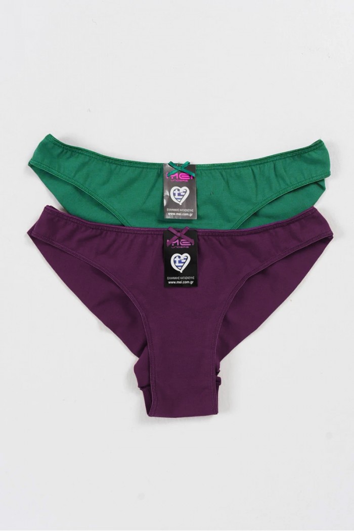 Cotton underwear MEI Brazil 2290 2 Pack MELICANNE GREEN