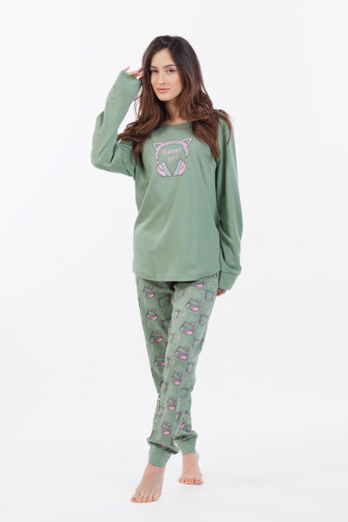 DAMEN-WINTER-PYJAMA MEI 802565