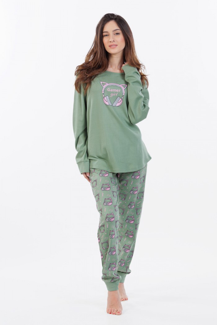 DAMEN-WINTER-PYJAMA MEI 802565
