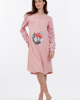 COTTON NIGHTDRESS WITH BUTTONS MEI 822530
