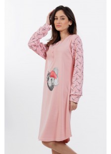 COTTON NIGHTDRESS WITH BUTTONS MEI 822530