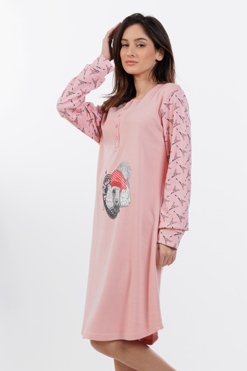 COTTON NIGHTDRESS WITH BUTTONS MEI 822530
