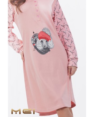 COTTON NIGHTDRESS WITH BUTTONS MEI 822530