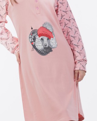 COTTON NIGHTDRESS WITH BUTTONS MEI 822530