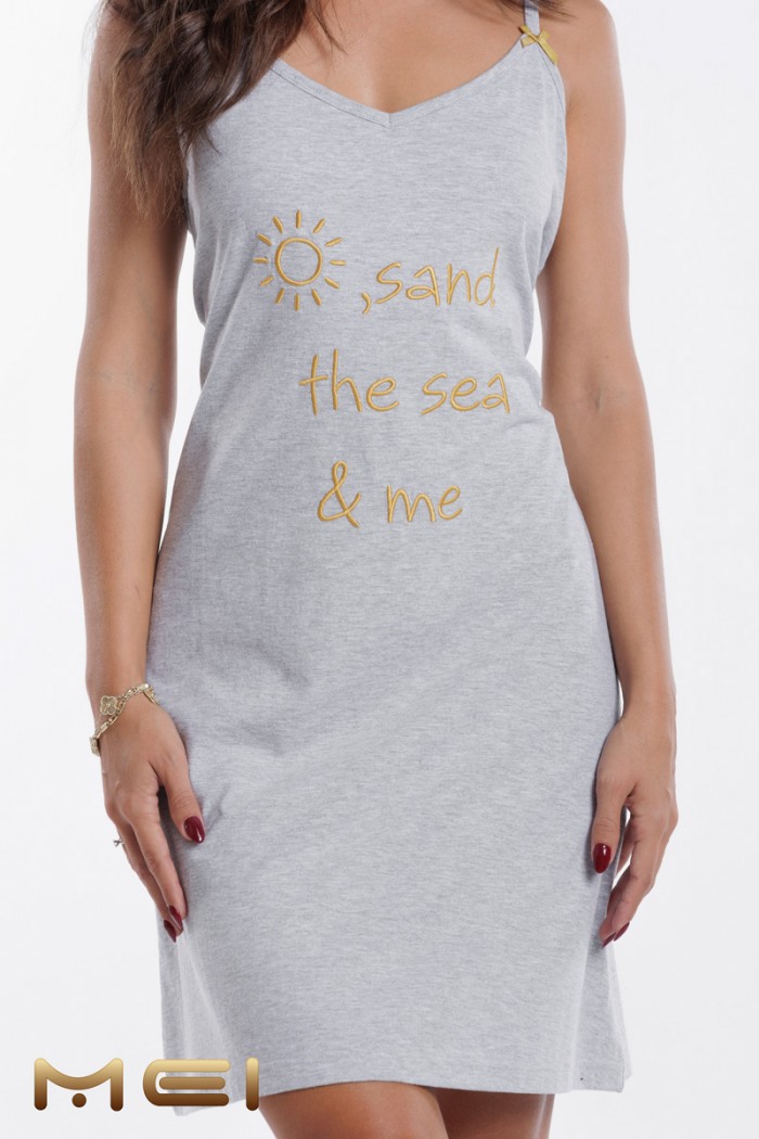 Nightgown with thin straps MEI 872580