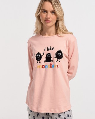 MEI Rosa Schlafanzug für Frauen 802365