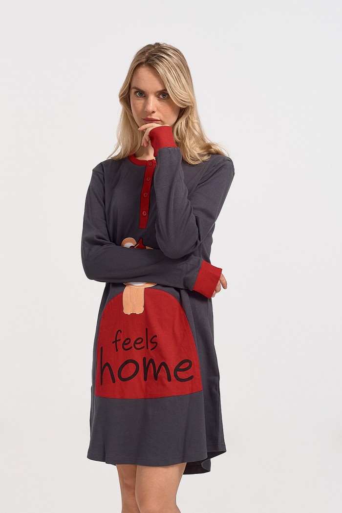 Long-sleeved nightgown MEI Feels Home 822350