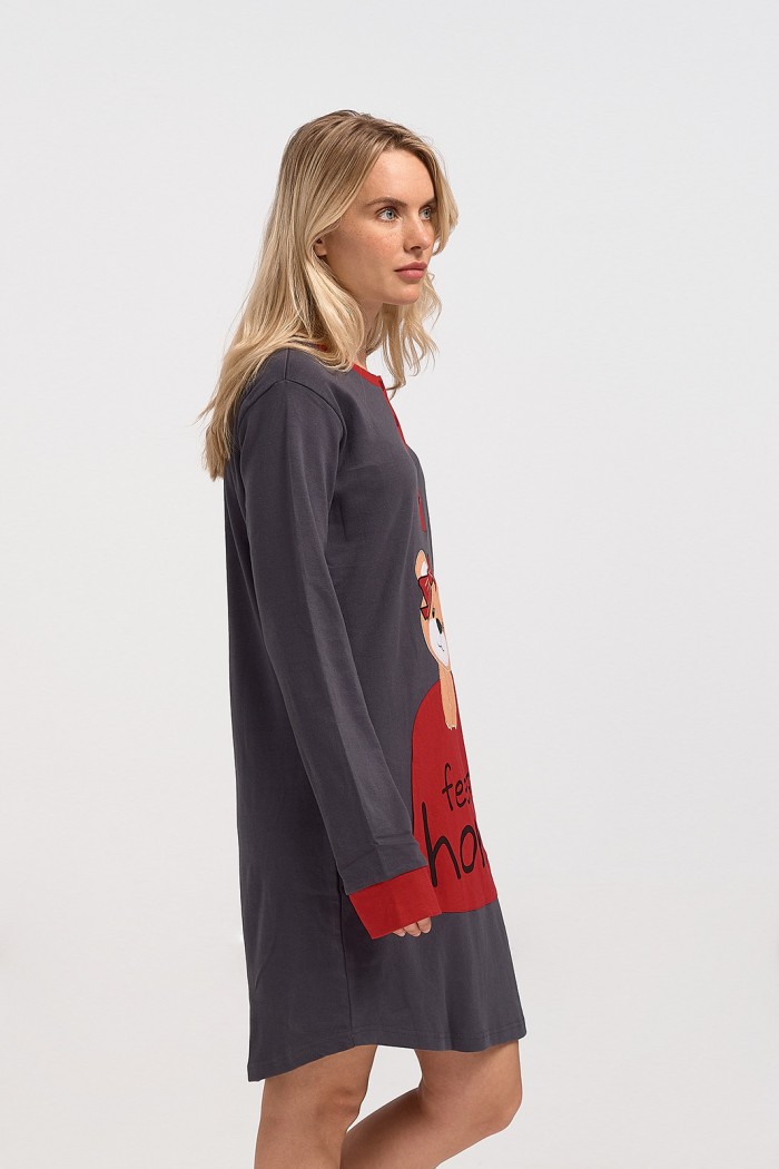 Long-sleeved nightgown MEI Feels Home 822350