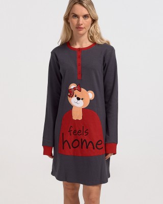 Long-sleeved nightgown MEI Feels Home 822350