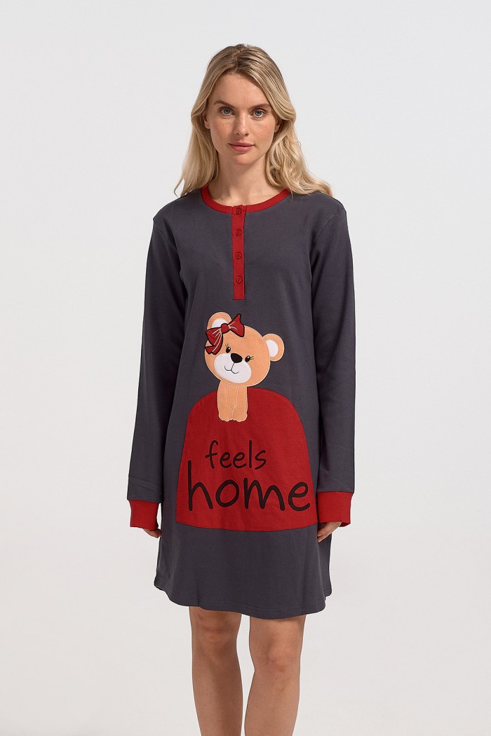 Long-sleeved nightgown MEI Feels Home 822350