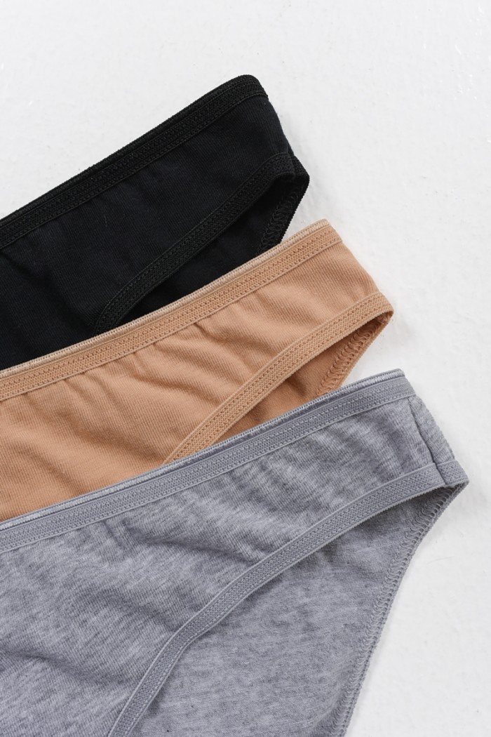 Baumwollunterwäsche MEI Slip 2520 3 PACK MULTICOLOR